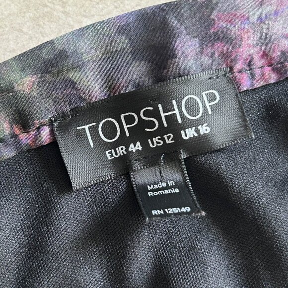 Topshop Blurry Watercolor Floral Maxi Skirt ASO Miranda Kerr - Picture 10 of 12